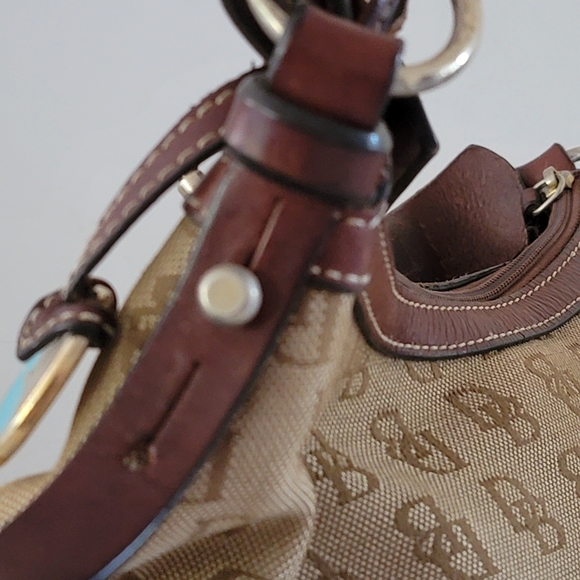 Dooney & Bourke Brown Logo Gretta Slouch Shoulder Bag Purse Vintage - Picture 8 of 16